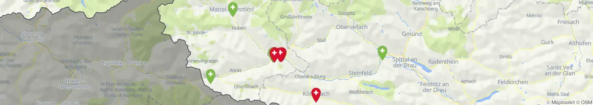 Map view for Pharmacies emergency services nearby Lienz (Municipality, Tirol) (15)